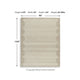 Emery Table-Tufted Large Rug with Stepped Border | Brown-Beige Wool 8x10
