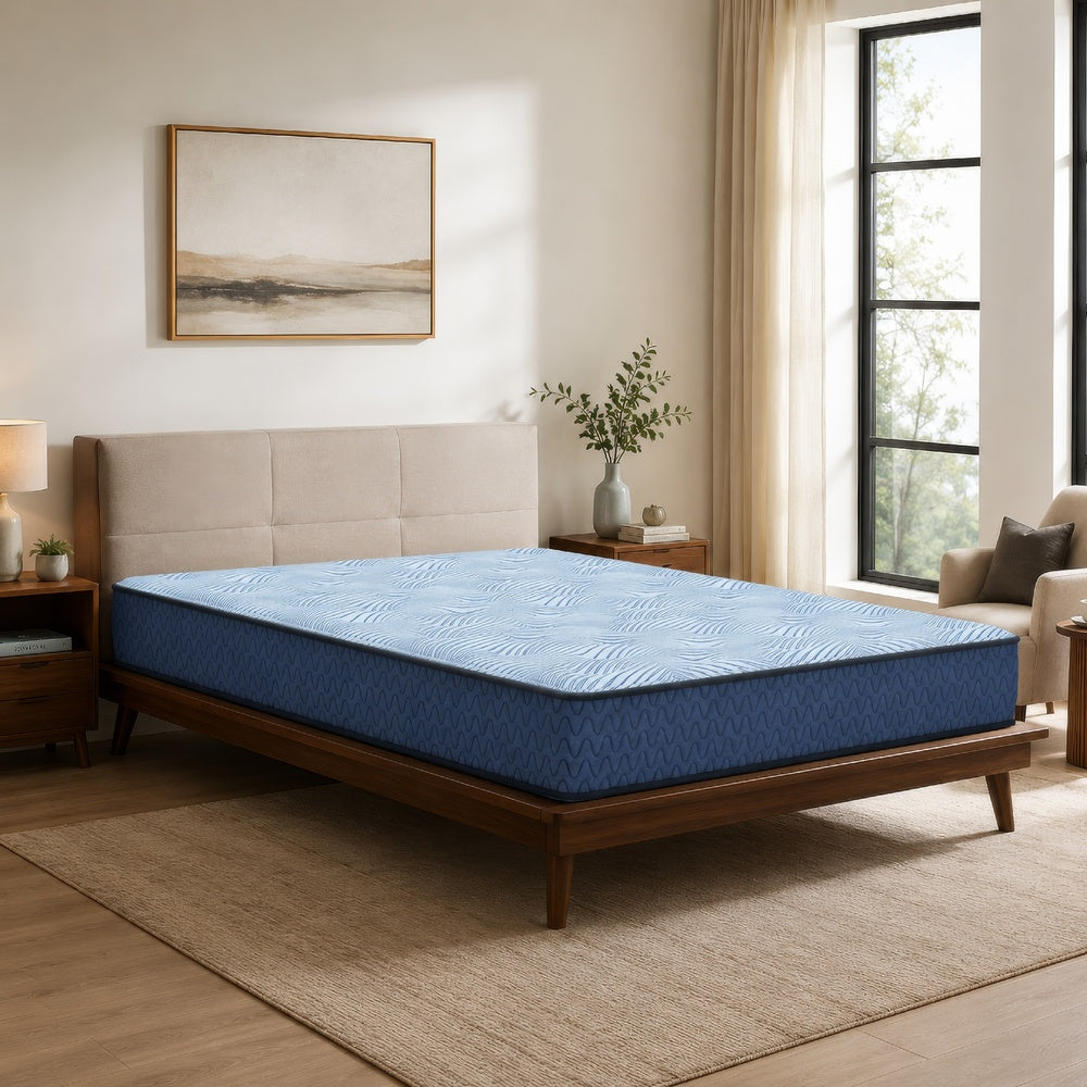 Ammy Hybrid King Mattress | Edge Design | Blue Flame Retardant Polyester 11"