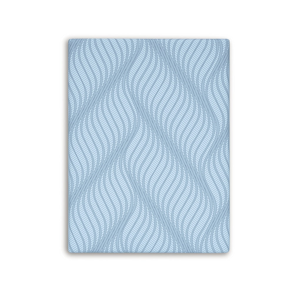Ryna King Mattress with Memory Foam | Firm Support | Light Blue Fabric 8"