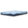 Ryna King Mattress with Memory Foam | Firm Support | Light Blue Fabric 8"