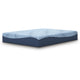 Pmy Queen Mattress with Memory Foam | Firm Support | Light Blue Fabric 12"