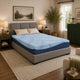 Pmy Queen Mattress with Memory Foam | Firm Support | Light Blue Fabric 12"