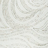 Delma Abstract Large Rug | Green-Brown Flow Pattern | Ivory Wool  8x10