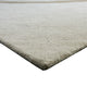 Rizzy  Large Area Rug | Brown-Gray Abstract Ripple Patterns | Ivory Wool 8x10