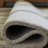 Rizzy  Large Area Rug | Brown-Gray Abstract Ripple Patterns | Ivory Wool 8x10