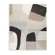 Edric Hand-Tufted Large Area Rug with Neutral Abstract Geometric Patterns 8x10