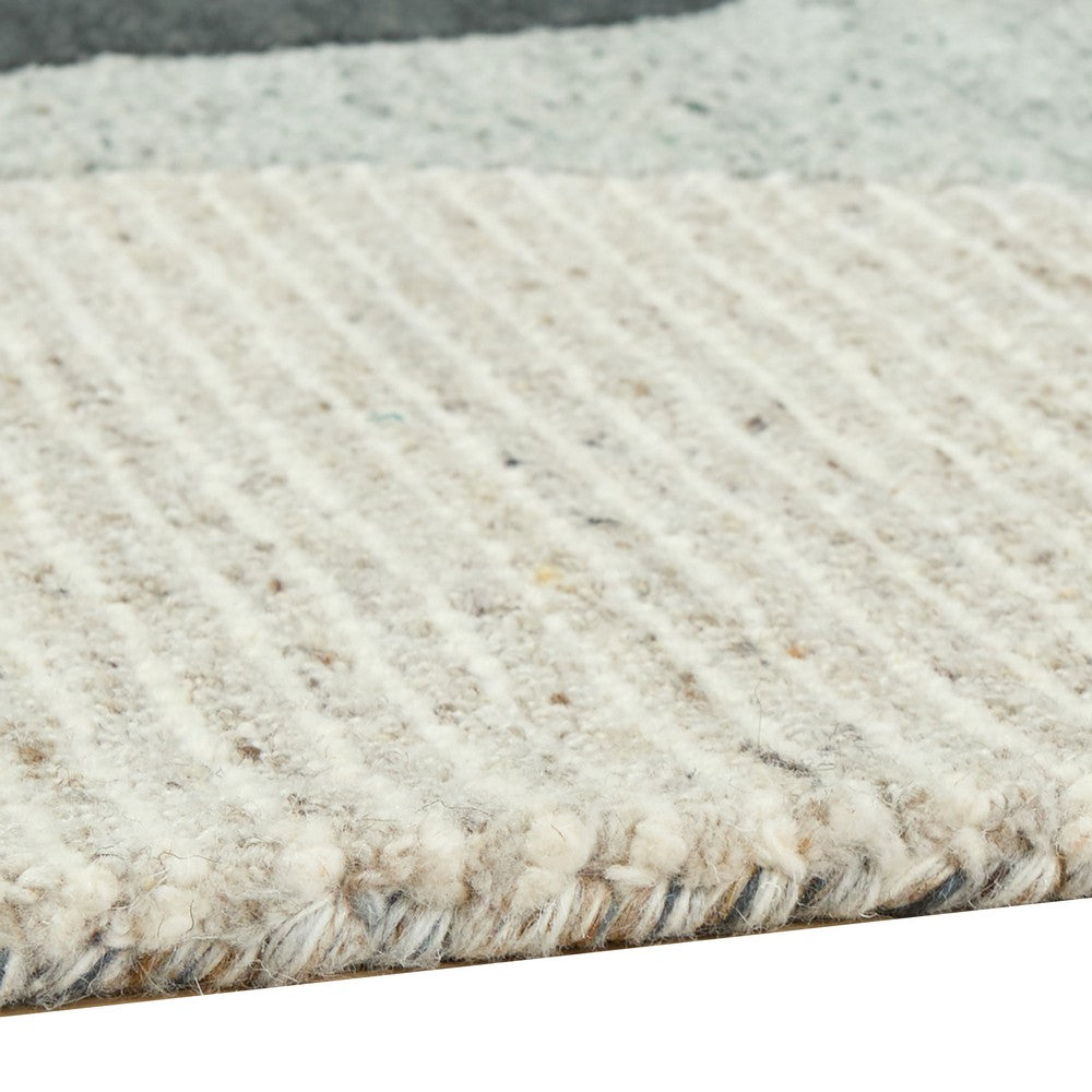 Edric Hand-Tufted Large Area Rug with Neutral Abstract Geometric Patterns 8x10