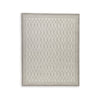 Winie Large Area Rug | Trellis Patterns | Hand-Tufted | Gray Wool 8x10