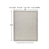 Winie Large Area Rug | Trellis Patterns | Hand-Tufted | Gray Wool 8x10