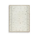 Dotty Hand-Tufted Large Area Rug | Bordered and Geometric Design | Cream Wool 8x10