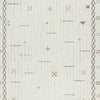 Dotty Hand-Tufted Large Area Rug | Bordered and Geometric Design | Cream Wool 8x10