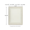 Teena Hand-Tufted Large Area Rug with Bordered Design | Ivory-Tan Wool 8x10