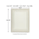 Teena Hand-Tufted Large Area Rug with Bordered Design | Ivory-Tan Wool 8x10