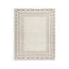 Adam Large Rug with Border Design | Jute and Wool | Brown-Taupe 8x10
