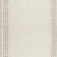 Adam Large Rug with Border Design | Jute and Wool | Brown-Taupe 8x10