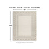 Adam Large Rug with Border Design | Jute and Wool | Brown-Taupe 8x10