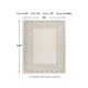 Adam Large Rug with Border Design | Jute and Wool | Brown-Taupe 8x10