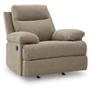 Silvy Manual Rocker Recliner Chair with Pillow Top Arms | Mocha Chenille