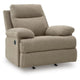 Silvy Manual Rocker Recliner Chair with Pillow Top Arms | Mocha Chenille