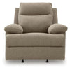 Silvy Manual Rocker Recliner Chair with Pillow Top Arms | Mocha Chenille