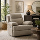 Silvy Manual Rocker Recliner Chair with Pillow Top Arms | Mocha Chenille