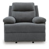 Silvy Manual Rocker Recliner Chair| Pillow Top Arms | Charcoal Chenille