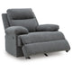 Silvy Manual Rocker Recliner Chair| Pillow Top Arms | Charcoal Chenille