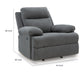 Silvy Manual Rocker Recliner Chair| Pillow Top Arms | Charcoal Chenille