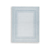 Hazel Hand-Tufted Large Area Rug | Chevron-Diamond Motifs | Blue-Ivory Wool 8x10