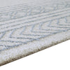 Hazel Hand-Tufted Large Area Rug | Chevron-Diamond Motifs | Blue-Ivory Wool 8x10