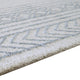 Hazel Hand-Tufted Large Area Rug | Chevron-Diamond Motifs | Blue-Ivory Wool 8x10