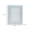 Hazel Hand-Tufted Large Area Rug | Chevron-Diamond Motifs | Blue-Ivory Wool 8x10