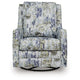 Dusty Swivel Glider Accent Chair | Floral Details | Multicolor Polyester