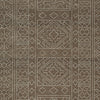 Amina Large Area Rug with Aztec-Inspired Pattern | Brown-Ivory Wool 8x10