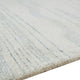 Genie Hand-Tufted Large Area Rug | Abstract Striped Patterns | Ivory Blue Wool 8x10