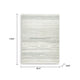 Genie Hand-Tufted Large Area Rug | Abstract Striped Patterns | Ivory Blue Wool 8x10