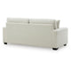Gesi Sofa with Track Arms and Accent Pillows | Ivory Corded Polyester 85"