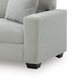 Gesi Sofa with Track Arms and Accent Pillows | Smoke Corded Polyester 85"