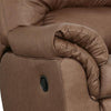 Lalie Manual Rocker Recliner  Chair | Jumbo-Stitching | Caramel Faux Leather