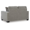 Bonny Loveseat with Track Arms and Accent Pillows | Iron Polyester 63"