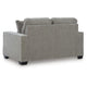 Bonny Loveseat with Track Arms and Accent Pillows | Iron Polyester 63"