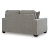 Bonny Loveseat with Track Arms and Accent Pillows | Iron Polyester 63"