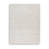 Berty Large Area Rug with Abstract Patterns | Tan-Ivory Hand-Tufted Wool 8x10
