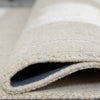 Berty Large Area Rug with Abstract Patterns | Tan-Ivory Hand-Tufted Wool 8x10