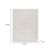 Berty Large Area Rug with Abstract Patterns | Tan-Ivory Hand-Tufted Wool 8x10