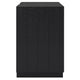 Deri Nightstand with USB Ports and Dual Drawers | Black Wood 27"