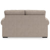Mecy Loveseat with 2 Pillows, Roll Arms, Heather Gray Chenille, 75"