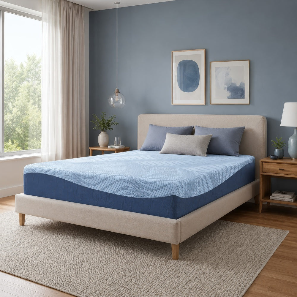 Pmy King Size Mattress | Firm Memory Foam | Stretch Knit Cover | 12"