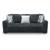 Addy Sofa with 5 Pillows | Gunmetal Gray Corduroy Upholstery | 98"