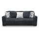 Addy Sofa with 5 Pillows | Gunmetal Gray Corduroy Upholstery | 98"